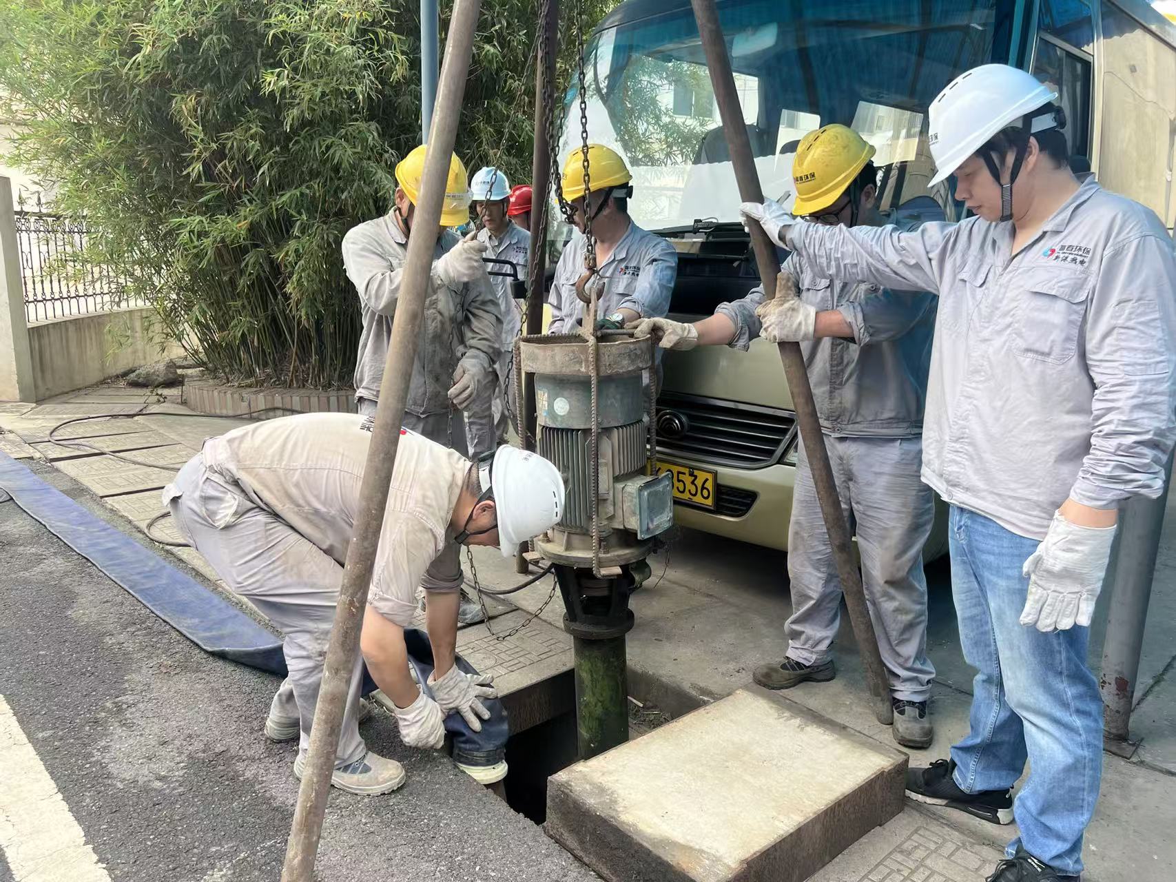 新港热电开展防汛抗台应急演练